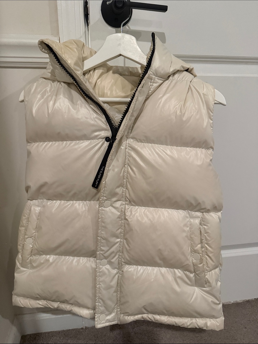 Aritzia Birch Super Puff Vest with Hood in excellent condition. Size medium.